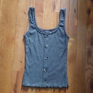 Aeropostale black striped tank top